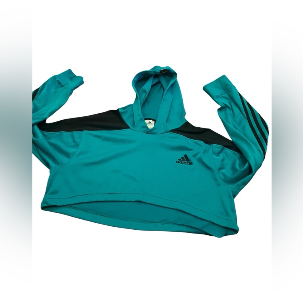 Adidas croptop hoodie size large